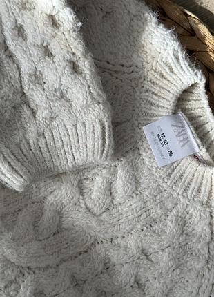 Светр zara молочний 3