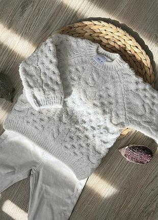 Светр zara молочний 2