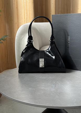 Сумка soft sound tote bag in leather black😋