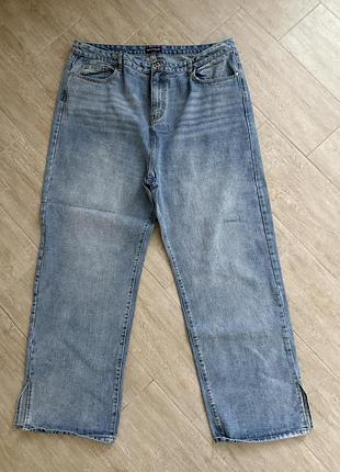 Джинсы трубы большого размера на высокий рост