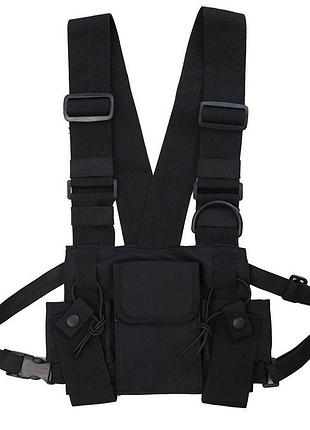 Нагрудна сумка hgul+bag бронежилет bd5024 чорна чорний, нове, унісекс, 1