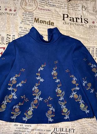 Zara блузка з вишивкою