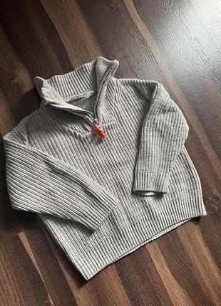 Дитячий сірий гольф / кофта h&m 92 (1,5-2 роки) 3