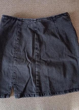 Мини юбка джинсовая