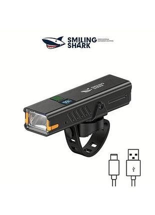 Фара ліхтар велосипедний smiling shark 2000 mah