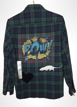 Фланелевая рубашка в клетку sold out forever. size l/48. made in italy