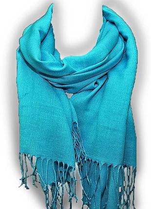 Шарф. бавовна. світло-бірюзовий 091.
