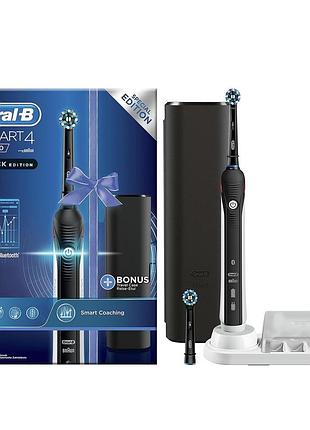 Электрическая зубная щетка oral-b d601 smart 4500 pro black с bluetooth (0425)