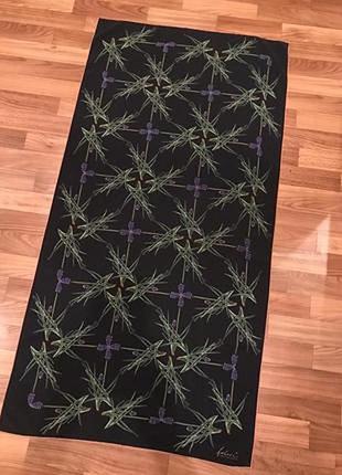 🌿 эксклюзивный шелковый палантин fabric frontline zurich (швейцария)