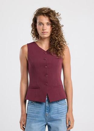 Жилетка бордова