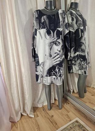 Комфортный пуловер, туника италия