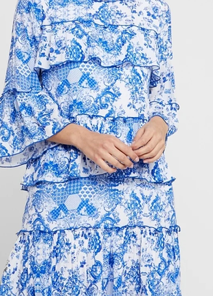 Rich &amp; royal платье оригинал ярусное новое принт платье ярусное