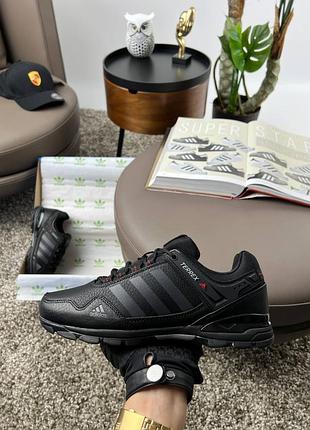 💎чоловічі кросівки adidas terrex leather black grey