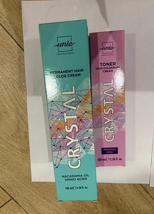 Crystal unik permanent hair color cream/crystal toner hair colorful cream