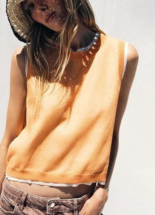 Шикарни оранжевый льняной двойной топ zara
🌷🌷🌷🌷🌷🌷🌷🌷