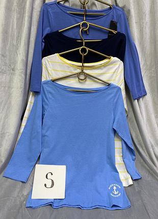 Жіночі лонгсліви, рукав 3/4 в різних кольорах, рр.xs m l