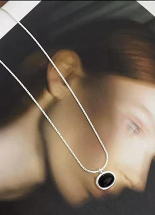 Елегантне срібне кольє 925 2