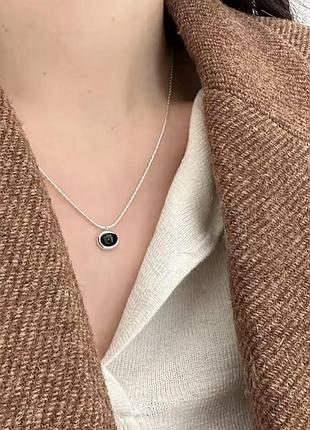Елегантне срібне кольє 925 6