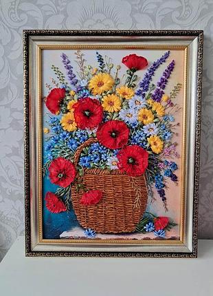 Картина стрічками "яскраве літо!