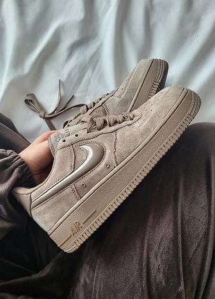 Кроссовки nike air force 1 '07 w brown
