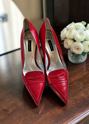 Преміальні туфлі лофери navyboot cherry red італія