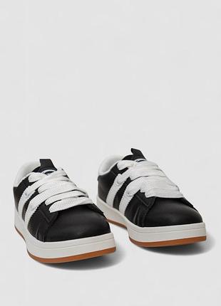 Жіночі кросівки 248rjh900-3 на шнурівці — стиль і комфорт у чорно-білому 🤍🖤