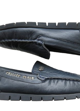 Туфли кожаные мокасины philipp plein р. 34 по стельке 21,5 см