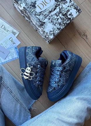 Стильные кроссовки dior b9s skate blue