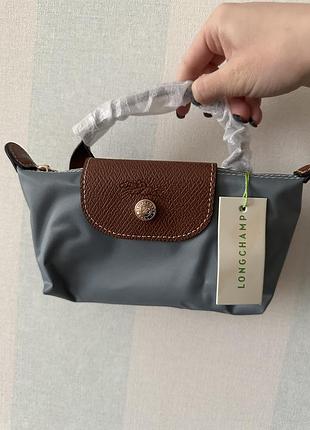 Сумка longchamp жіноча блакитна