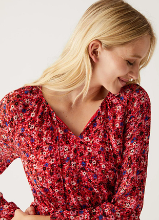 Сукня міді квіткова 2