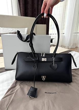 Сумка balenciaga bel air black silver