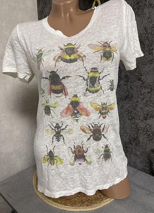 Футболка натуральний 100% льон j.crew s