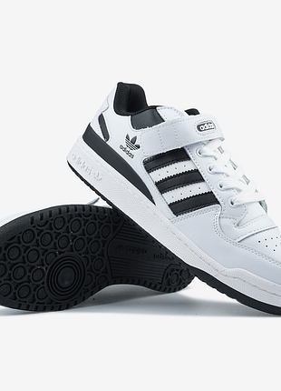 Кроссовки adidas forum low white black арт 1064