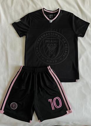 Футбольна форма інтер маямі як у мессі 9-10 років 140 см messi inter miami