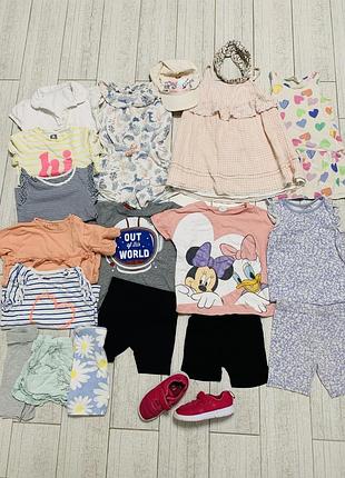 Набір літнього одягу на дівчинку 3-4 роки, комплект літнього одягу