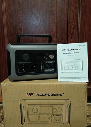 Мобільна зарядна станція allpowers r600 600w 299wh 600вт