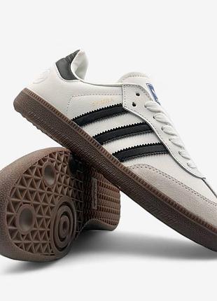 Кроссовки adidas samba vegan white арт 1014