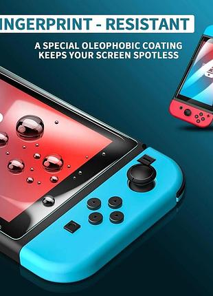 Захисне скло 3pcs для nintendo switch oled / switch / switch lite – 9h, 0,33 мм, комплект з 3 штук 5