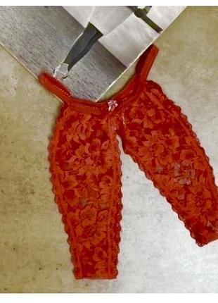 Ann summers оригинальные кружевные красные трусики в виде новых