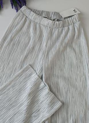 Брюки широкие на резинке девочка 170