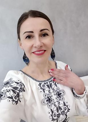 Сережки "королева реджина" 7