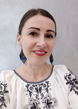 Сережки "королева реджина" 5