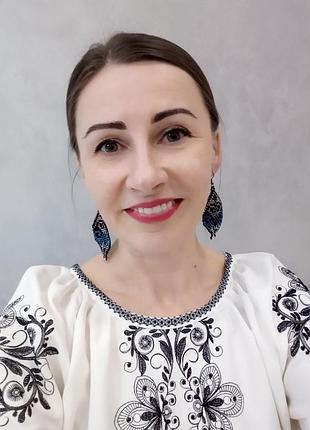 Сережки "королева реджина" 6