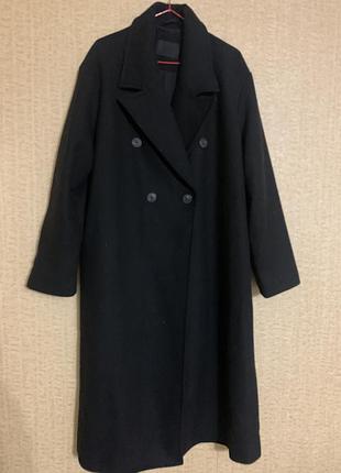 Пальто в стилі оверсайз двобортне вільного крою c&a l xxl 🖤🤍