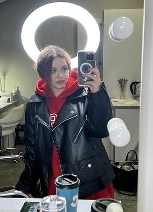 Оверсайз косуха pull&bear з еко-шкіри