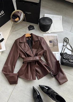 Шкіряний тренч 5