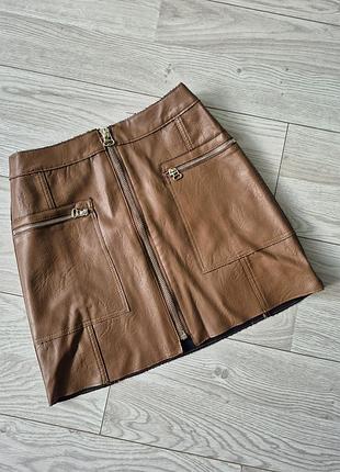 Спідниця river island екошкіра