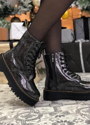 Ботинки женские с мехом мартенс dr martens