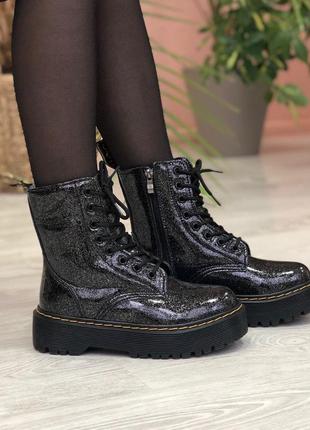 Ботинки женские с мехом мартенс dr martens3 фото