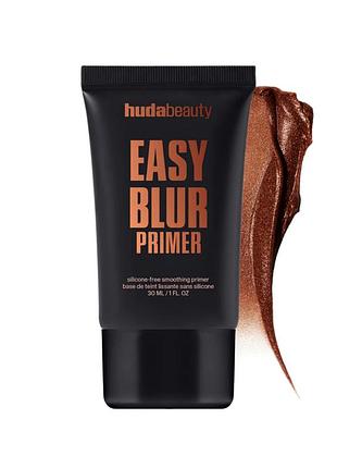 Праймер без силикона с бронзовым оттенком huda beauty easy blur primer in bronze fudge